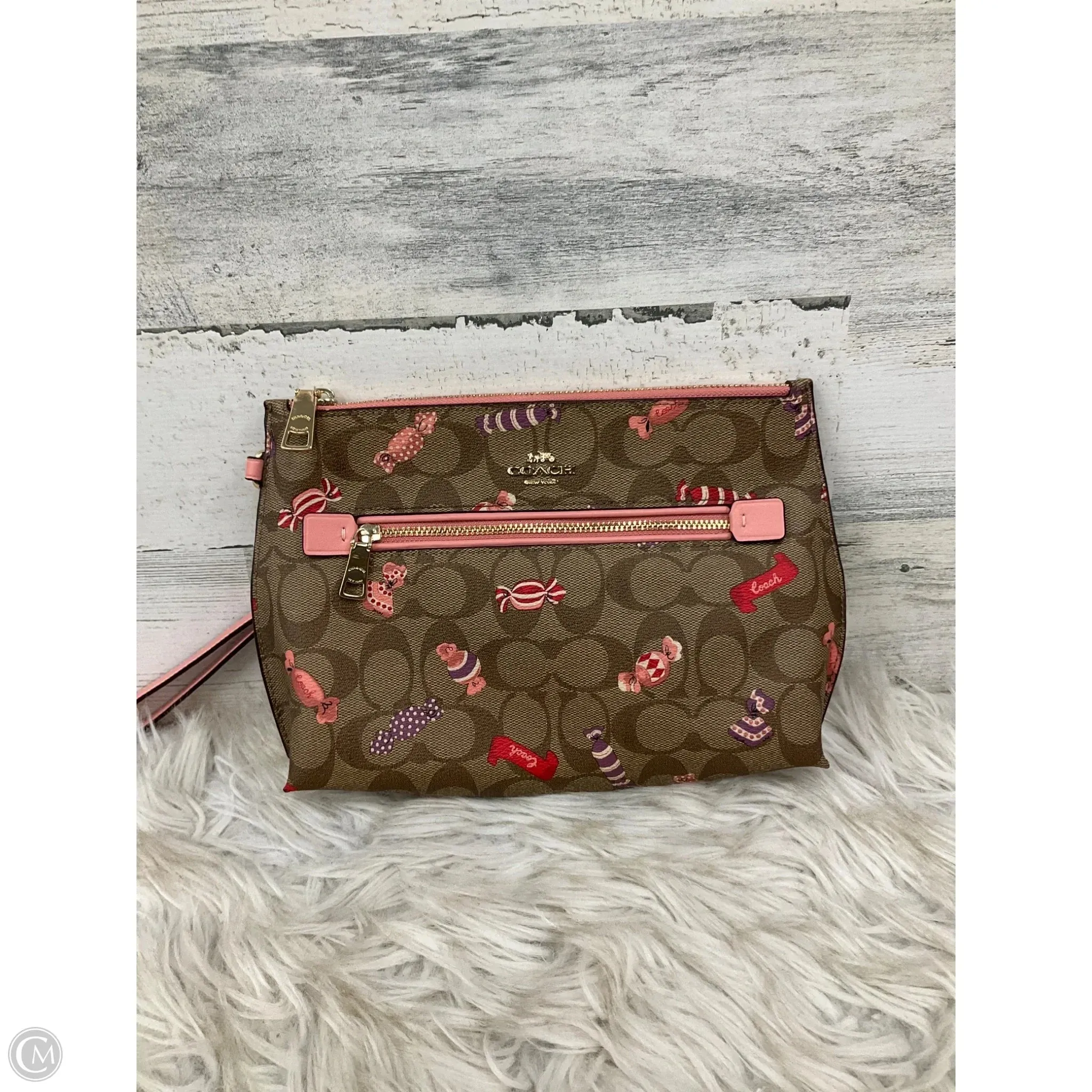 Wristlet Designer By Coach, Size: Large