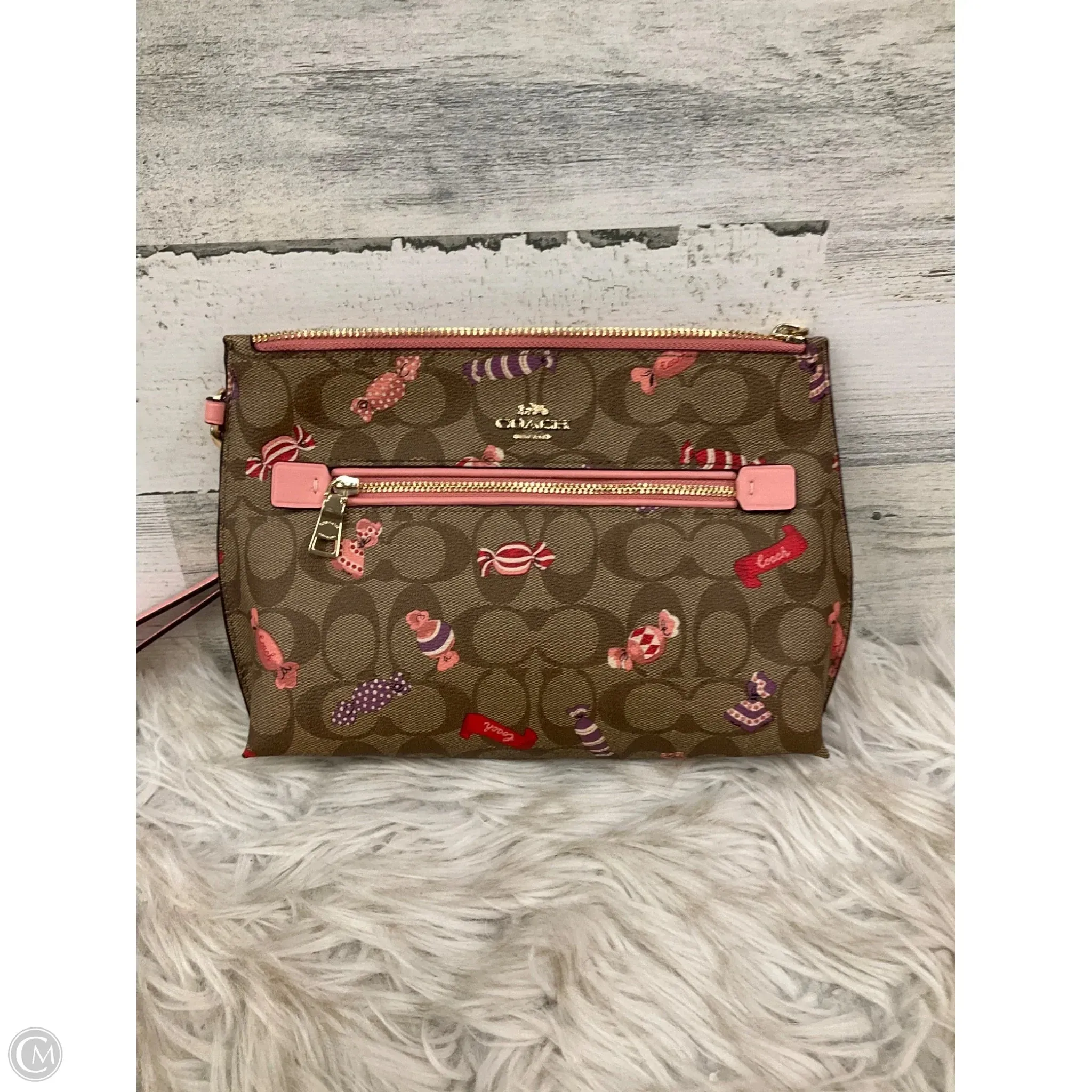 Wristlet Designer By Coach, Size: Large