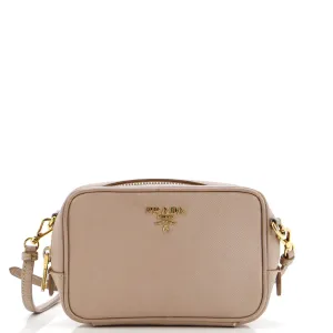 Zip Crossbody Bag Saffiano Leather Mini