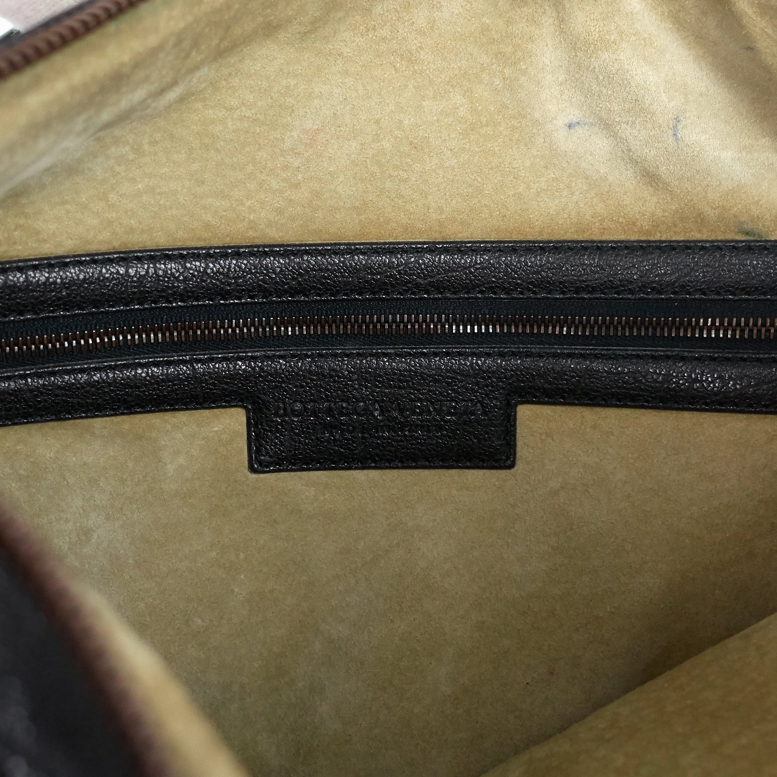 Zipped Intrecciato Nappa Leather Hobo Bag